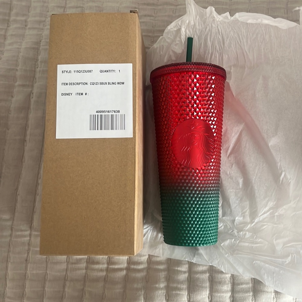 NWT Starbucks Mickey Disney Christmas cup